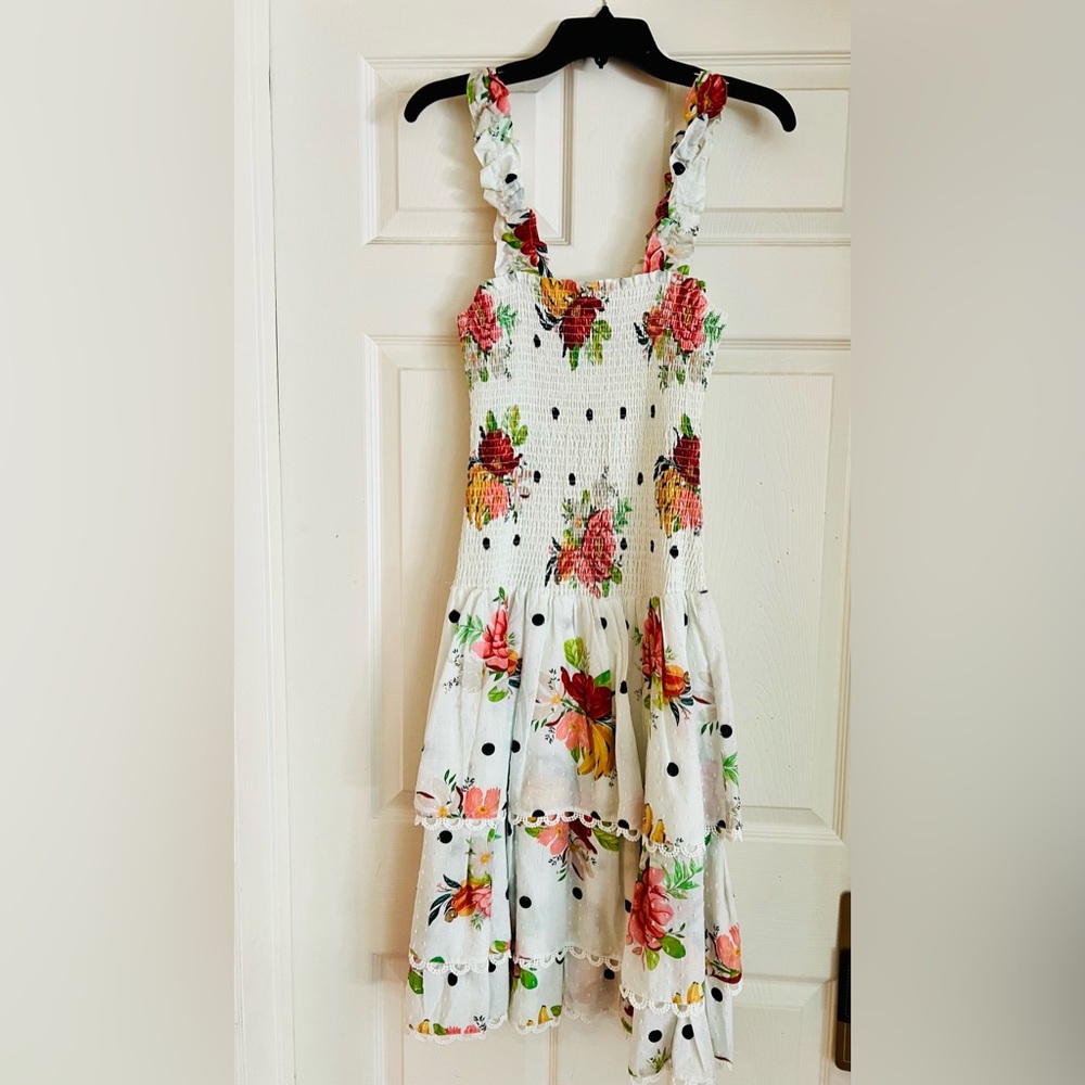 Brand New Farm Rio tiered sun dress midi XS